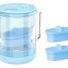 Waterdrop Glass Alkaline Water Filter Pitcher with 2 Filters, Enhances Alkaline Water, Eco-Friendly, 7-Cup, for Home and Office, Reduces PFOA/PFOS, Chlorine, Cadmium, Copper, Mercury, Blue