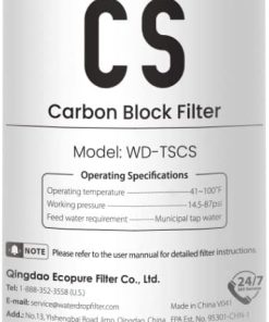 Waterdrop TSCS Under Sink Water Filter, Replacement for Waterdrop TSC 3-Stage Under Sink Water Filtration System, 2000 Gallons Hige Capacity. 1 Pack