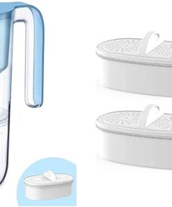 Waterdrop 200-Gallon Long-Life Elfin 7-Cup Water Filter Pitcher with 1 Filter & Waterdrop WD-PF-01A Plus Replacement Filters