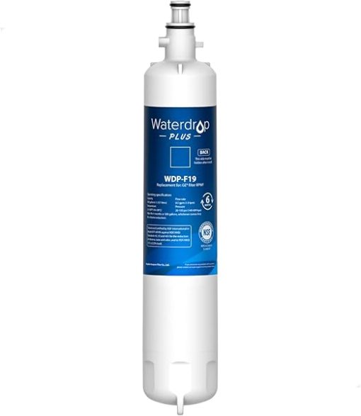 Waterdrop Plus RPWF Refrigerator Water Filter, Replacement for GE® RPWF (Not RPWFE), WDP-F19, RWF1063, DWF-36, RWF3600A, WSG-4, OPFG3-RF300, R-3600, MPF15350, Certified by NSF 401&53&42, 1 Pack