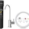 Waterdrop Countertop Water Filter, 4000 Gallons Water Filter for Sink Faucet and Filter Life Reminder, Reduces Heavy Metals, Bad Odor, and 99% Chlorine (2 Filter Included) WD-CTF-06 4