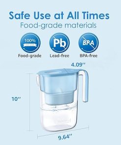 Waterdrop Water Filter Pitcher with 1 Filter, Lasts 200 Gallons, & Replacement Alkaline Filters for All Waterdrop Pitcher and Dispenser Filtration System, Last Up to 100 Gallons (Pack of 1) 2