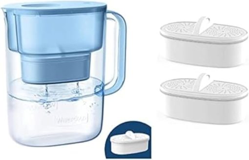 Waterdrop 200-Gallon Long-Life Lucid 10-Cup Water Filter Pitcher, NSF Certified, 3Pack Replacement Filters