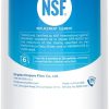 Waterdrop Plus 644845 NSF 401&53&42 Certified Refrigerator Water Filter, 𝐑𝐞𝐝𝐮𝐜𝐢𝐧𝐠 lead and 𝐏𝐅𝐀𝐒, Replacement for Bosch® 11034152, 9000077104，UltraClarity® REPLFLTR10, 3 Filters 3