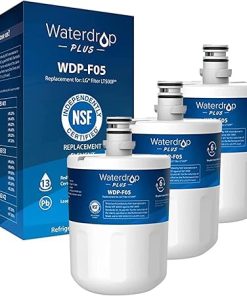 Waterdrop Plus 5231JA2002A NSF 401&53 Refrigerator Water Filter, Reduce PFAS, Replacement for LG® LT500P®, ADQ72910911, ADQ72910901, Kenmore 9890, GEN11042FR-08，3 Filter (Package May Vary)