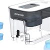 Waterdrop Alkaline Chubby 10-Cup Large Water Filter Pitcher with 2 Filters, Healthy, Clean & Toxin-Free Mineralized Alkaline Water (100 Gallons), Up to PH 9.5, BPA Free 3