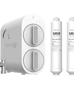 Waterdrop G2P600 Reverse Osmosis System with Remineralization Filter WD-MNR35 *2, 600 GPD Reverse Osmosis Water Filter, 7 Stage Tankless RO Water Filter System, Under Sink RO System, Bundle