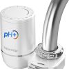 [Alkaline] Waterdrop Water Filter for Sink Faucet, Filter Life Reminder, 320 Gallon Tap Water Filter for Kitchen Sink, NSF Certified Reduces Chlorine, Faucet Mount Water Filtration System, 1 Filter