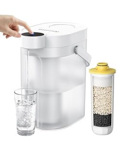 Waterdrop Electric Water Filter Pitcher, 5-Stage Instant Powerful Dispenser, Reduce 70+ Contaminants, Soften Water