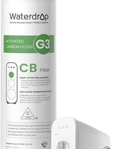 Waterdrop WD-G3-CB Filter, Replacement for WD-G3-W, WD-G3P600 and WD-G3P800-W Reverse Osmosis System, 1-year Lifetime