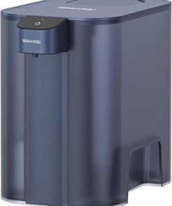 Waterdrop Large 27-Cup Mega Electric Water Filter Dispenser, 200-Gallon Rechargeable Instant Pitcher, NSF/ANSI 42&53&401&372, Reduce PFAS, Lead, Chlorine, with 1 Filter, Blue, Does not Lower TDS
