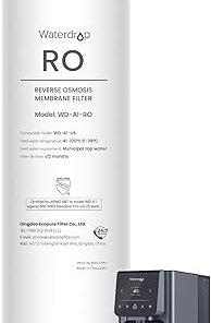 Waterdrop WD-A1-RO Filter, Replacement for WD-A1 Reverse Osmosis Hot Cold water Dispenser, 12-month Lifetime