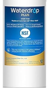 Waterdrop Plus XWF Replacement for GE® XWF, WR17X30702, NSF/ANSI 401&53&42&372 Certified, 𝐑𝐞𝐝𝐮𝐜𝐢𝐧𝐠 𝐏𝐅𝐀𝐒, 1 Filter