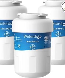 Waterdrop WD-F13 Replacement for GE® MWF®, SmartWater® MWFP, MWFINT, MWFA, GWF, HDX FMG-1, Kenmore® 9991, GSE25GSHECSS, WFC1201 Water Filter, 3 Pack