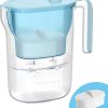Waterdrop Slim Water Filter Dispenser, Large Capacity, 35-Cup Water Filter Pitcher, 200-Gallon Long-Life, 5X Lifetime, Reduces Chlorine, PFOA/PFOS and More, BPA Free, Turquoise (with 1 Filter) 4