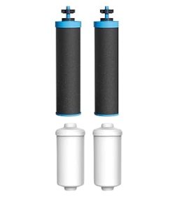 Waterdrop Alkaline Water Filter, Replacement for Berkey® BB9-2 Black Filters & NSF/ANSI 372 Certified Fluoride Filters