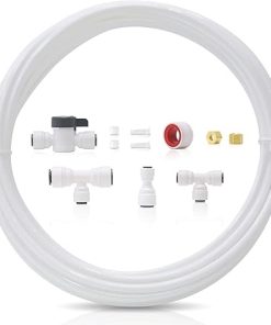 Waterdrop KITB 1/4" Water Line Connection Kit for WD-10/15/17UB Series, WD-G2/G3 RO System and iSpring, APEC, Express Water, Home Master Reverse Osmosis System, Connect it to Fridge/Ice Maker
