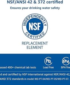 Waterdrop 200-Gallon Long-Life Chubby 10-Cup Water Filter Pitcher with 2 Filters, NSF Certified, 5X Times Lifetime, Reduces Fluoride, Chlorine and More, BPA Free, Blue 2