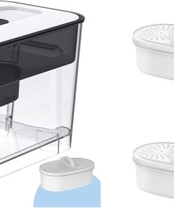Waterdrop 200-Gallon 40-Cup Water Filter Dispenser (with 1 Filter) & Waterdrop WD-PF-01A Plus NSF Certified Replacement Filters (3 Packs).