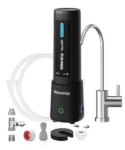 Waterdrop 10UB PRO Under Sink Water Filter, No Drilling Required, Time Reminder, with Brushed Nickel Faucet, Reduces Lead, Chlorine, Bad Taste & Odor, 11000 Gallons, Does not Lower TDS
