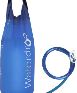 Waterdrop Gravity Water Bag for Camping, Travel, Backpacking, Hiking and Emergency, Compatible with Water Filter Straw, Flex Foldable, 1.5 Gal Bag