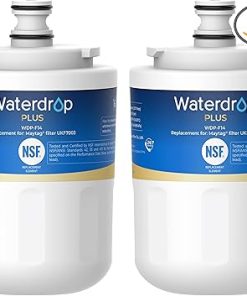 Waterdrop Plus UKF7003 Replacement for Maytag® UKF7003, UKF7002AXX, Whirlpool® EDR7D1, UKF7002, UKF7001AXX, UKF6001AXX, UKF5001, NSF 401&53 Refrigerator Water Filter, 2 Filters (Package May Vary)