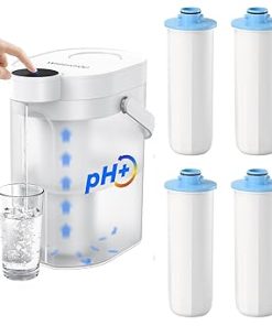Waterdrop Alkaline Rechargeable Water Filter Dispenser with 4 Filters, 6-Stage 15-Cup Instant Electric Powerful Pitcher