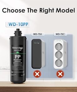 Waterdrop WD-10PP Under Sink Water Filter, Replacement for Waterdrop TSA & TSB &TSB-CM 3-stage Under Sink Water Filter System, Pack of 2 2