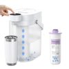Waterdrop Glass Alkaline Water Filter Pitcher with 2 Filters, Enhances Alkaline Water, Eco-Friendly, 7-Cup, for Home and Office, Reduces PFOA/PFOS, Chlorine, Cadmium, Copper, Mercury, Blue 4