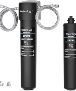 Waterdrop 15UA Under Sink Water Filter System and Waterdrop RF15 Replacement Filter Cartridge for 15UA/15UB Under Sink Water Filter