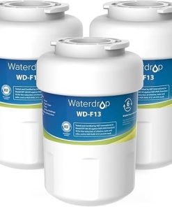 Waterdrop WD-F13 Replacement for GE® MWF®, SmartWater® MWFP, MWFINT, MWFA, GWF, HDX FMG-1, Kenmore® 9991, GSE25GSHECSS, WFC1201 Water Filter, 3 Pack