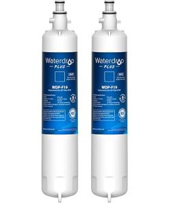 Waterdrop Plus RPWF Refrigerator Water Filter, Replacement for GE® RPWF (NOT RPWFE), Reduce PFAS, WDP-F19, DWF-36, R-3600, MPF15350, OPFG3-RF300, RWF1063, Certified by NSF 401&53&42, 2 Filters