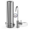 Waterdrop Mega Spin Down Sediment Filter, Reusable Whole House Water Filter System, Backwash Sediment Water Filter Double System 100 Micron+5 Micron PP Filter, BPA Free, 1″ MNPT + 3/4″ FNPT 4