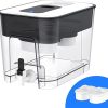 Waterdrop Slim Water Filter Dispenser, Large Capacity, 35-Cup Water Filter Pitcher, 200-Gallon Long-Life, 5X Lifetime, Reduces Chlorine, PFOA/PFOS and More, BPA Free, Turquoise (with 1 Filter) 3