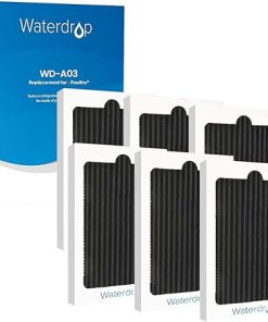 Waterdrop Replacement filter for Frigidaire® & Electrolux® Paultra® Refrigerator Air Filter, Pure Air Ultra®, EAFCBF®, SCPUREAIR2PK, 242047801, 242061001, 242047804, Carbon Activated Filter, 6 Pack