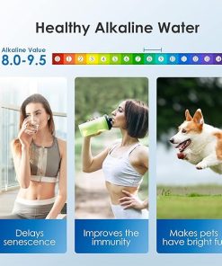 Waterdrop Slim Alkaline 35-Cup Water Filter Dispenser (1 Filter Included) & WD-DF-AL-A Replacement Alkaline Filters （3 Packs） 2