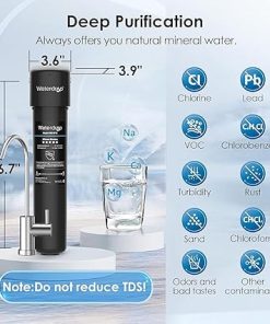 Waterdrop 15UB Under Sink Water Filter, Under Sink Water Filtration System for 2 Years, NSF/ANSI 42 Certified, Reduces PFAS, PFOA/PFOS, Lead, Under Sink Water Filter with Faucet, 16K Gallons 2