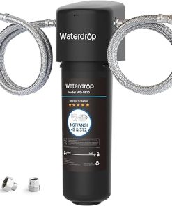 Waterdrop 10UA Under Sink Water Filter System, Reduces PFAS, PFOA/PFOS, Lead, Chlorine, Bad Taste & Odor, Under Counter Water Filter Direct Connect to Kitchen Faucet, NSF/ANSI 42 Certified, 8K Gallons