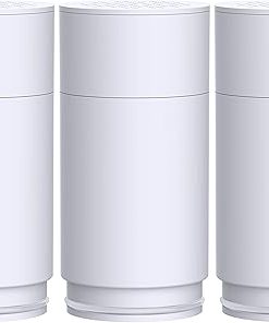 Waterdrop Ultra Filtration Faucet System Replacement Water Filters for Skin Care, WD-FF-02A Fits WD-FC-02, WD-FC-01, WD-FC-06, Last Up to 9 Months, Pack of 3