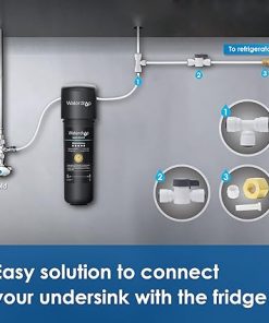 Waterdrop KITB 1/4″ Water Line Connection Kit for WD-10/15/17UB Series, WD-G2/G3 RO System and iSpring, APEC, Express Water, Home Master Reverse Osmosis System, Connect it to Fridge/Ice Maker 2