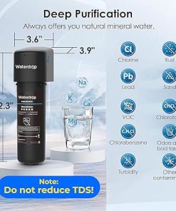 Waterdrop 10UA Under Sink Water Filter System, Reduces PFAS, PFOA/PFOS, Lead, Chlorine, Bad Taste & Odor, Under Counter Water Filter Direct Connect to Kitchen Faucet, NSF/ANSI 42 Certified, 8K Gallons 2