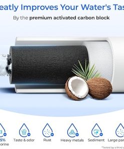 Waterdrop FQK1K Under Sink Water Filter, 1350 Gallons, Replacement for GE FQK1K, FQK2J, GXK185K and GX1S50R (Pack of 2) 2
