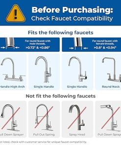 Waterdrop 5-Stage Stainless Steel Countertop Filter System, 8000 Gallons Faucet Water Filter, Reduces Heavy Metals, Bad Taste and Up to 99% of Chlorine (1 Filter in Total)，WD-CTF-02 2
