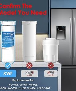 Waterdrop XWF Replacement for GE® XWF Refrigerator, GE® XWF Water Filter, WR17X30702, 2 Filters 2