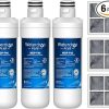 Waterdrop Plus WDP-F19C Replacement for GE® RPWFE®, RPWF (with CHIP) NSF 401 Refrigerator Water Filter, Compatible with WSG-4, GFE28GBLTS, GFE28GSKSS, PFE28KMKES, 2 Filters（Package May Vary） 3