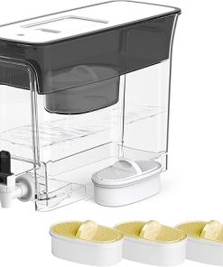 Waterdrop 35-Cup Slim Water Filter Dispenser and [Original] Waterdrop Magnesium Replacement Filters for All Waterdrop Pitcher Filtration System