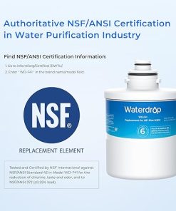 Waterdrop MXRC Replacement for GE® MXRC, FXRC, FXRT, HXRC, 9905, 46-9905 & 1E1013 Refrigerator Water Filter, 1 Pack 2