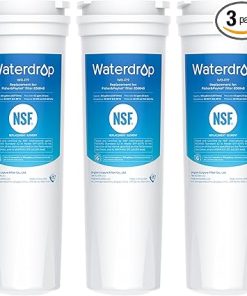 Waterdrop 836848 Replacement for Fisher & Paykel® 836860, 862285, 862284, E402, E442B, E522B, RO185014, RO185011, Refrigerator Water Filter, Pack of 3