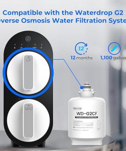 Waterdrop WD-G2CF Filter, Replacement for WD-G2-W, WD-G2-B, WD-G2P600-W Reverse Osmosis System,12-Month Lifetime 2