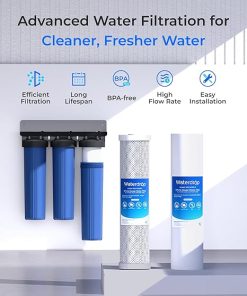 Waterdrop 20 x 4.5 Inch Whole House Water Filter Replacement Water Filter Sediment Filter, Pack of 4 2